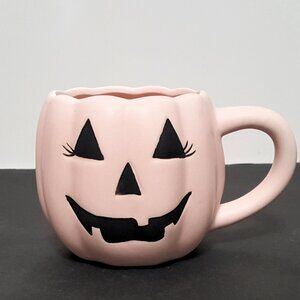 NEW RARE Celebrate It Light Pink Jack O Lantern Mug 16 Oz